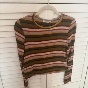 Caution To The Wind Multicolor Striped Sweater